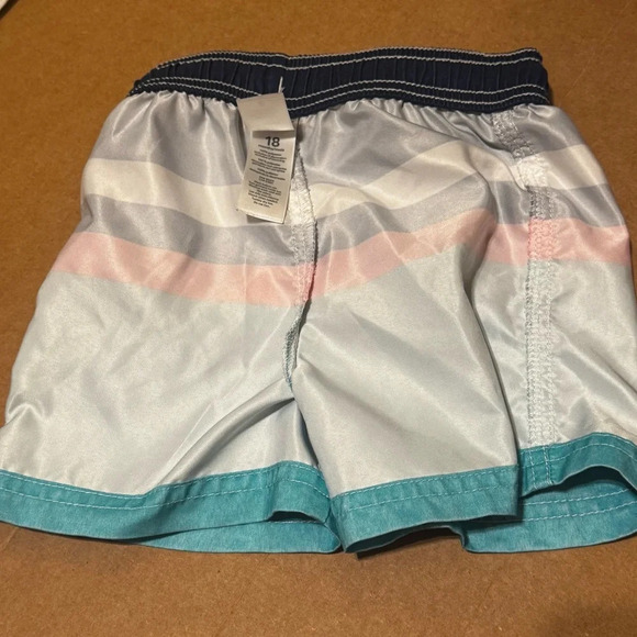 Carter’s Kids Striped Bathing Suit Drawstring Sz 18 Months - Picture 6 of 6